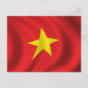 Cartão Postal Bandeira do Vietname