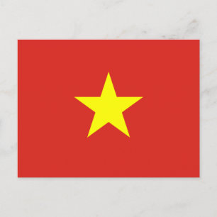 Cartão Postal Bandeira do Vietname