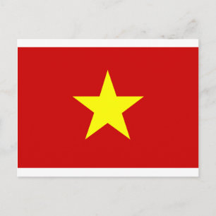 Cartão Postal Bandeira do Vietname