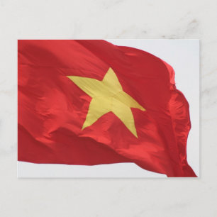 Cartão Postal bandeira do vietname
