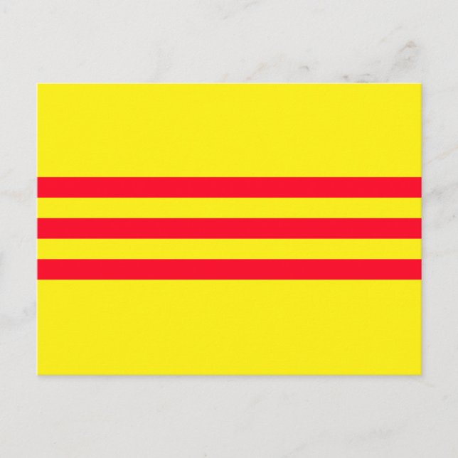 Cartão Postal Bandeira do Vietname do Sul (Frente)