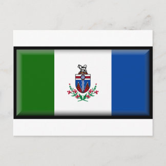 Cartão Postal Bandeira do Yukon (Canadá)