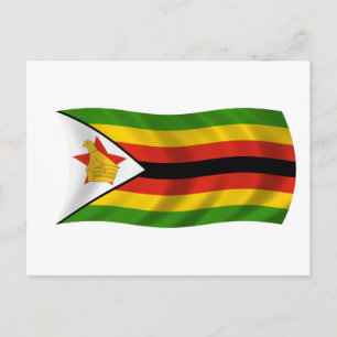 Cartão Postal Bandeira do Zimbabué