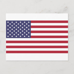 Cartão Postal Bandeira dos Estados Unidos