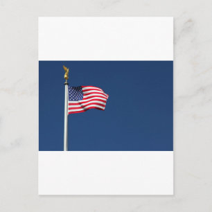 CARTÃO POSTAL BANDEIRA DOS ESTADOS UNIDOS