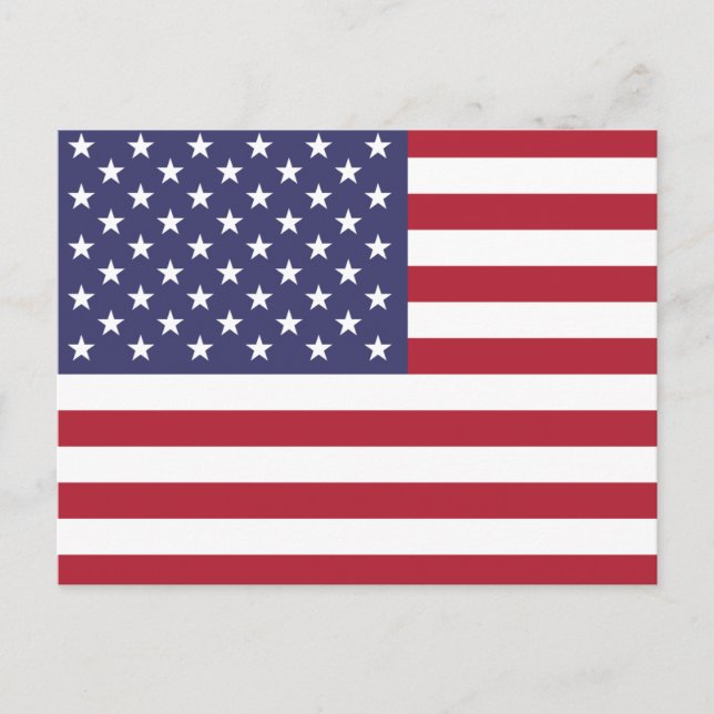 Cartão Postal Bandeira dos Estados Unidos (Frente)