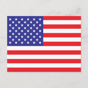 Cartão Postal Bandeira dos Estados Unidos da América
