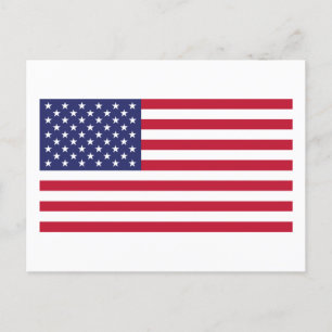 Cartão Postal Bandeira dos Estados Unidos da América
