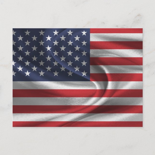 Cartão Postal Bandeira dos EUA (Frente)