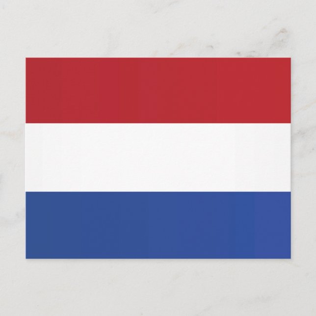 Cartão Postal Bandeira dos Países Baixos (Frente)