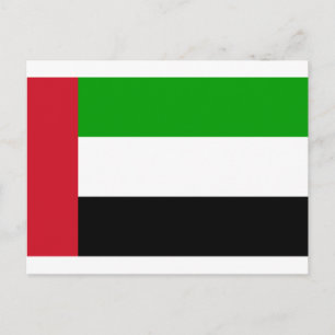 Cartão Postal bandeira emirada árabe unida