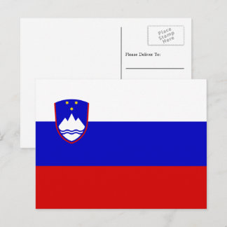 Cartão Postal Bandeira Eslovena, Bandeira da Eslovênia