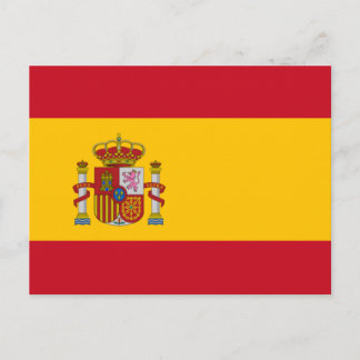 Cartão Postal Bandeira espanhola
