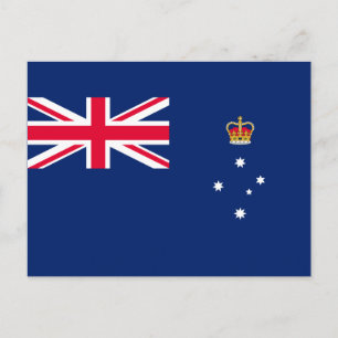 Cartão Postal Bandeira Estadual de Victoria (Austrália)