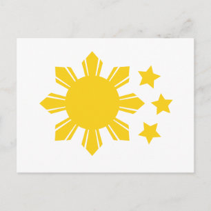 Cartão Postal Bandeira filipina - Orgulho de ser Pinoy!