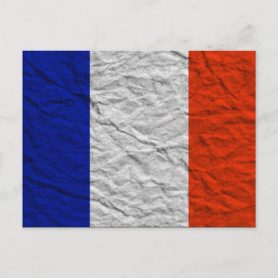 Cartão Postal bandeira frança