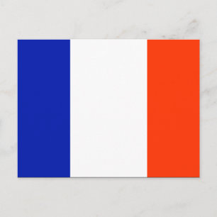 Cartão Postal bandeira francesa
