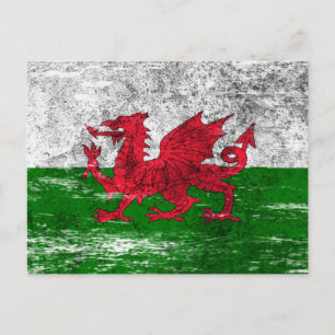 Cartão Postal Bandeira galesa Vestida e algemada