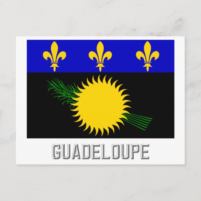 Cartão Postal Bandeira Guadalupe com nome (Frente)