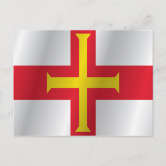 Cartão Postal bandeira Guernsey