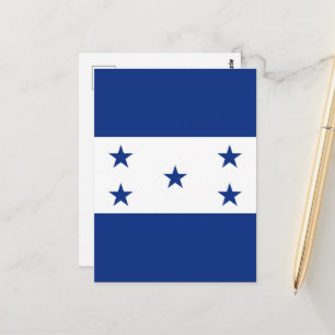 Cartão Postal bandeira Honduras