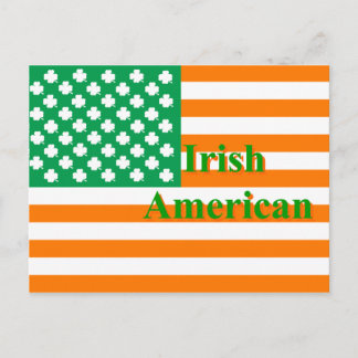 Cartão Postal Bandeira irlandesa america