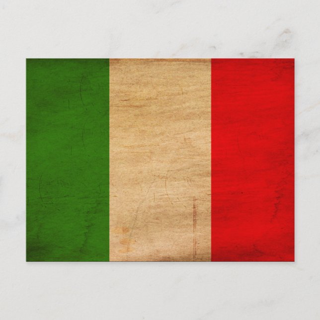Cartão Postal Bandeira Itália (Frente)
