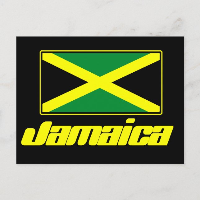 Cartão Postal Bandeira jamaicana (Frente)