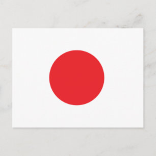 Cartão Postal bandeira japonesa
