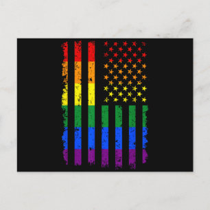Cartão Postal Bandeira LGBT Mês do Orgulho Gay Transgênero