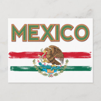 Cartão Postal Bandeira mexicana