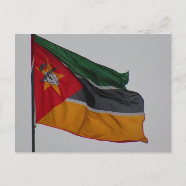 Cartão Postal bandeira moçambique (Frente)