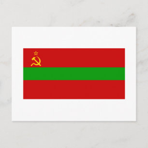 Cartão Postal Bandeira moldava SSR