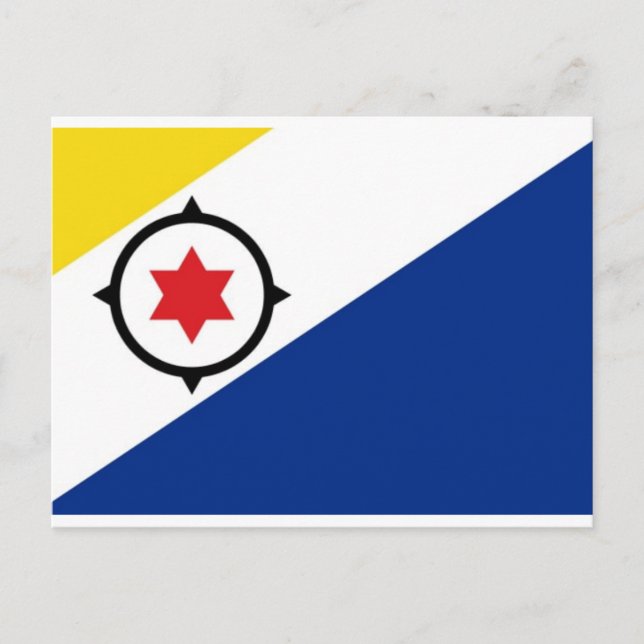 Cartão Postal Bandeira Nacional Bonaire (Frente)