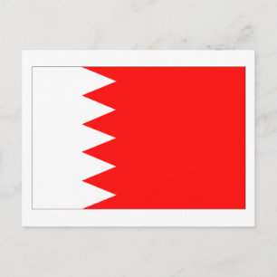 Cartão Postal Bandeira Nacional do Bahrein