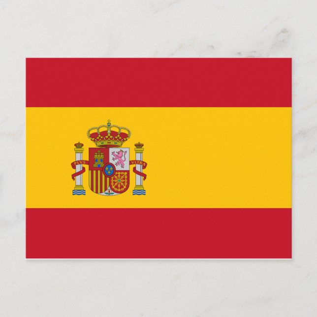 Cartão Postal Bandeira Nacional espanha (Frente)