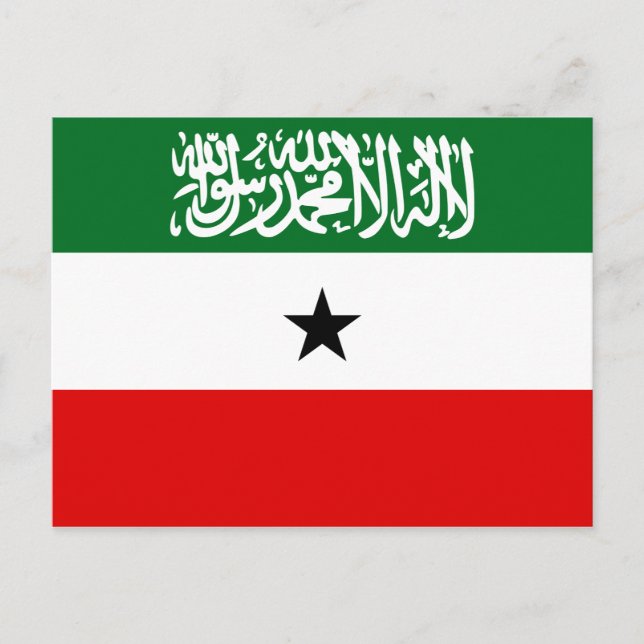 Cartão Postal Bandeira Nacional Somaliland (Frente)