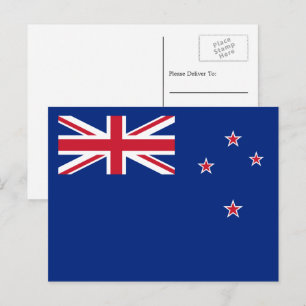 Cartão Postal Bandeira Neozelandesa, Bandeira da Nova Zelândia