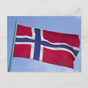 Cartão Postal bandeira norueguesa RF)
