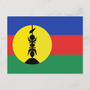Cartão Postal Bandeira Nova Caledônia - Bandeira da Nova Caledôn