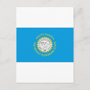 Cartão Postal Bandeira Oficial do Dakota do Sul