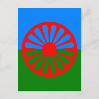 Cartão Postal Bandeira oficial romanichel