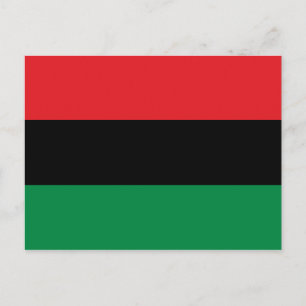 Cartão Postal Bandeira Pan-Africana UNIA