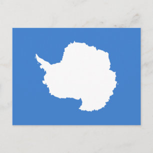 Cartão Postal Bandeira patriótica da Antártica