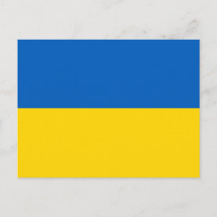 Cartão Postal Bandeira Patriótica da Ucrânia