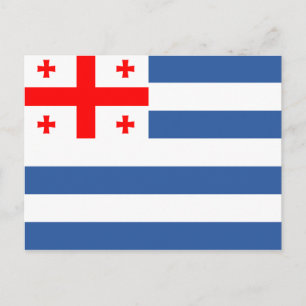 Cartão Postal Bandeira Patriótica de Adjara