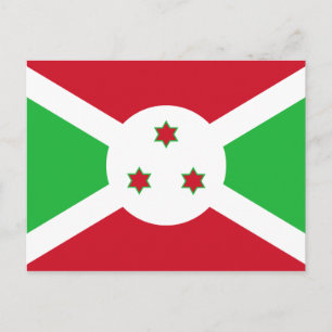 Cartão Postal Bandeira Patriótica do Burundi