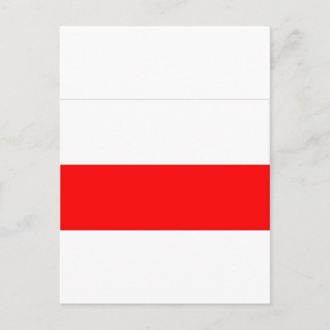 CARTÃO POSTAL BANDEIRA POLONESA (Frente)