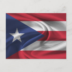 Cartão Postal Bandeira Porto Rico