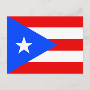 Cartão Postal Bandeira Porto Rico